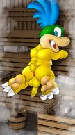 Claws Feet Koopa Larry NSFW Naked Sauna Show in off // 2160x3840 // 10.5MB